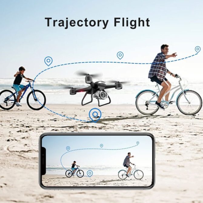 4DRC V14 RC Drone WIFI FPV 4K HD Wide Angle Dual Camera Quadcopter Portable With Bag ,2 Batteries Drone For Beginner,Headless Mode,Gesture Photo - Image 8