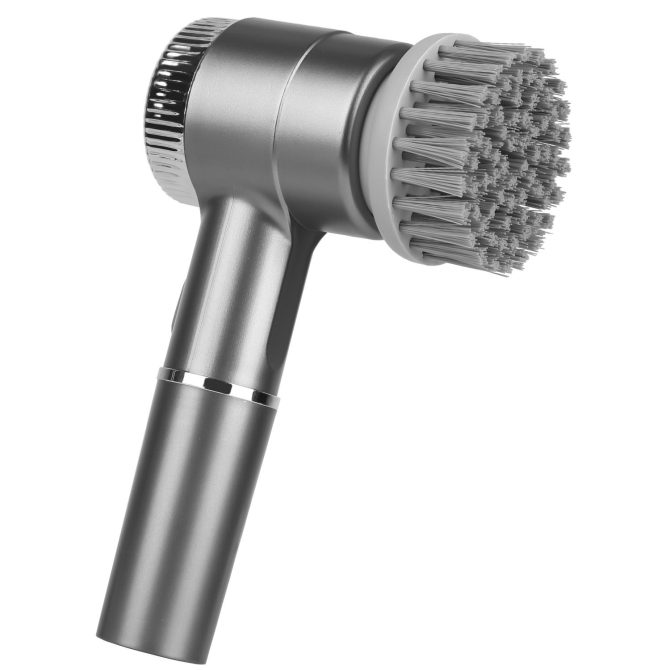 Electric Spin Scrubber Cordless Handheld Rechargeable Cleaning Brush With 5 Replaceable Heads IPX7 Waterproof 3 Speeds Handheld Spin Scrubber For Tub Stove Tile Sink Window - Image 3