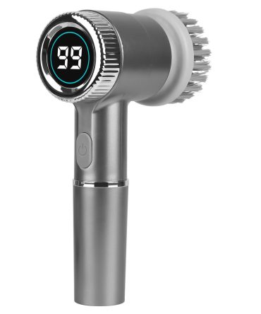 Electric Spin Scrubber Cordless Handheld Rechargeable Cleaning Brush With 5 Replaceable Heads IPX7 Waterproof 3 Speeds Handheld Spin Scrubber For Tub Stove Tile Sink Window