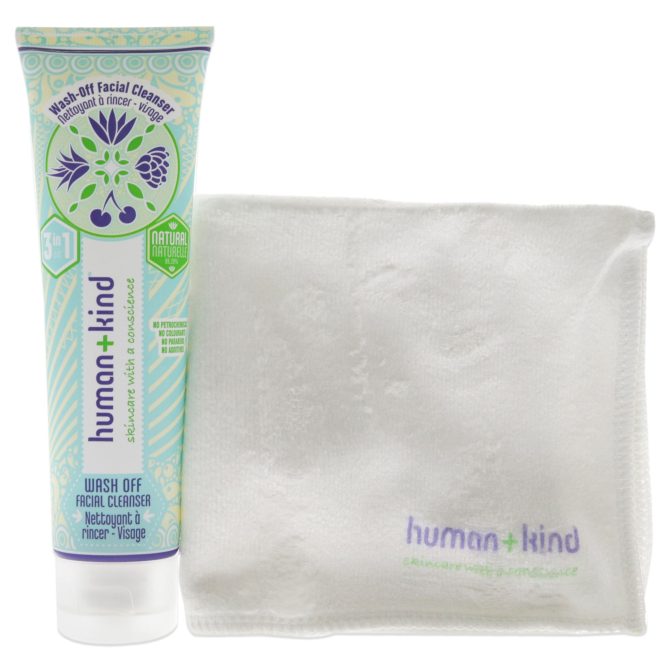 Wash-Off Facial Cleanser by Human+Kind for Unisex - 3.38 oz Cleanser - Image 2