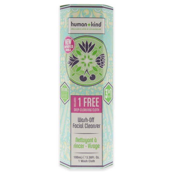 Wash-Off Facial Cleanser by Human+Kind for Unisex - 3.38 oz Cleanser - Image 4