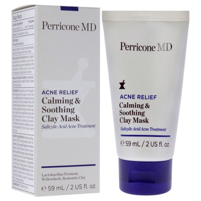 Acne Relief Calming and Soothing Clay Mask by Perricone MD for Unisex - 2 oz Mask - Image 3