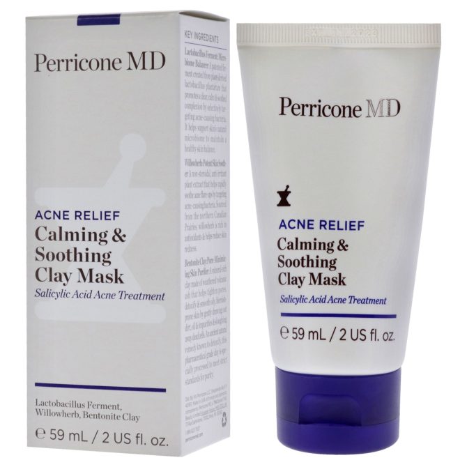Acne Relief Calming and Soothing Clay Mask by Perricone MD for Unisex - 2 oz Mask - Image 4