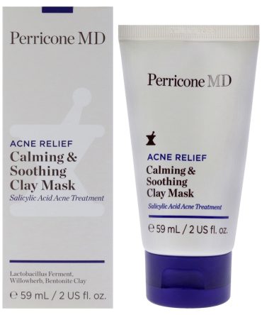 Acne Relief Calming and Soothing Clay Mask by Perricone MD for Unisex - 2 oz Mask