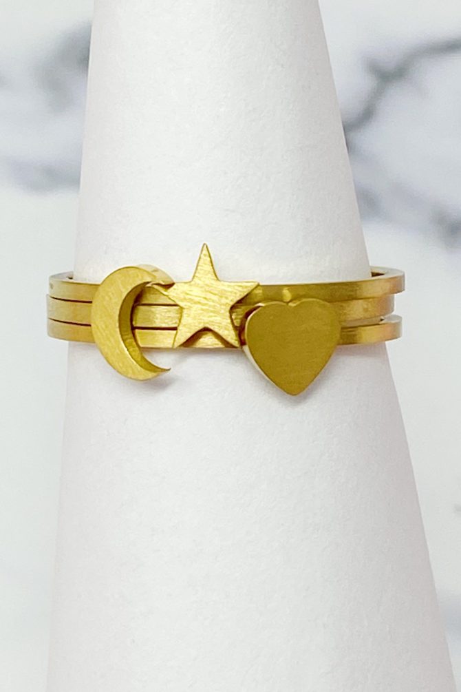 Tiny Figure Stackable Ring - Image 2