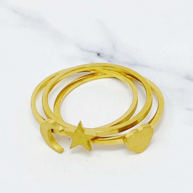Tiny Figure Stackable Ring - Image 3