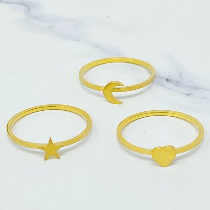 Tiny Figure Stackable Ring - Image 4