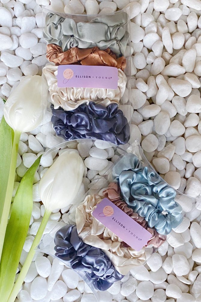 Satin Self Care Scrunch Set Of 8 - Image 4