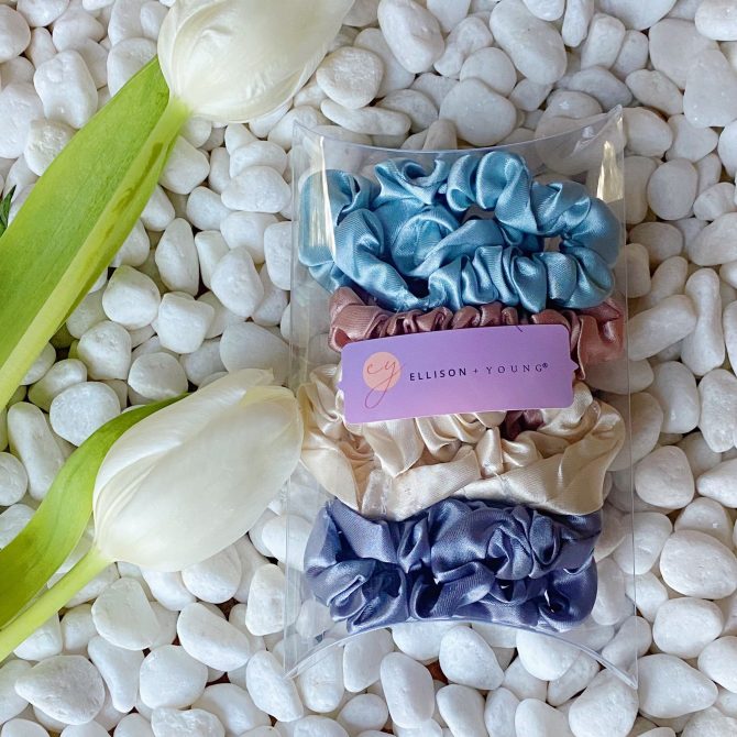 Satin Self Care Scrunch Set Of 8 - Image 5
