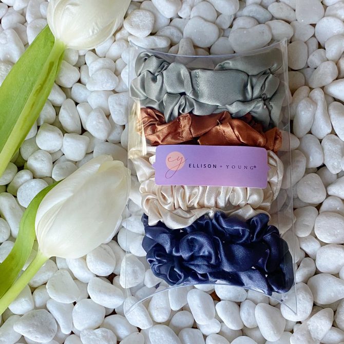 Satin Self Care Scrunch Set Of 8 - Image 6