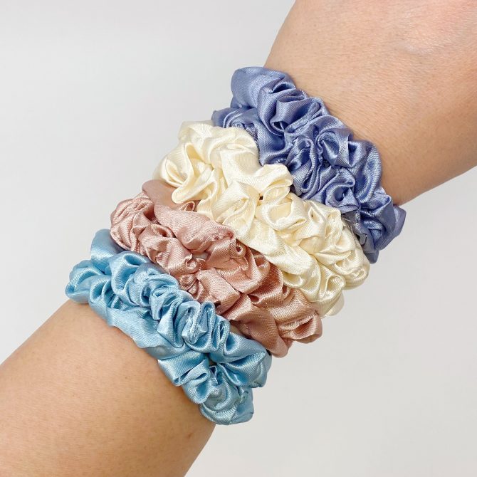 Satin Self Care Scrunch Set Of 8 - Image 2