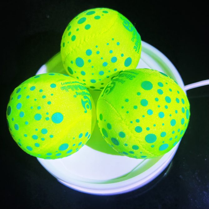 DSJUGGLING Washable Juggling Ball for Beginners, 60mm 100g Each 3in1 Multi-Function Balls Set of 3 | Water Skimming Balls Bounce On Water - Pool Ball & Beach Toys | Soft Bouncy Grip Training Ball Kit - Image 8