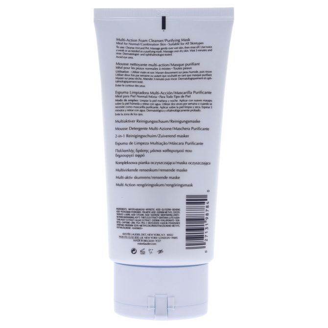 Perfectly Clean Multi-Action Foam Cleanser-Purifying Mask by Estee Lauder for Unisex - 5 oz Cleanser - Image 2