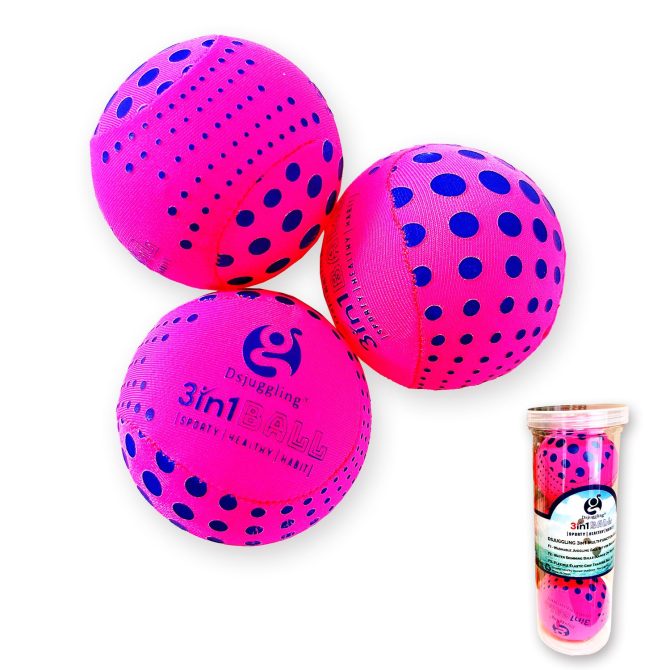 DSJUGGLING Washable Juggling Ball for Beginners, 60mm 100g Each 3in1 Multi-Function Balls Set of 3 | Water Skimming Balls Bounce On Water - Pool Ball & Beach Toys | Soft Bouncy Grip Training Ball Kit - Image 12