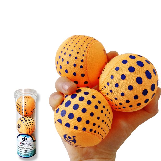 DSJUGGLING Washable Juggling Ball for Beginners, 60mm 100g Each 3in1 Multi-Function Balls Set of 3 | Water Skimming Balls Bounce On Water - Pool Ball & Beach Toys | Soft Bouncy Grip Training Ball Kit - Image 17