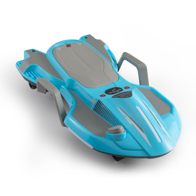 Electric Kids Racing Car with Music and Lights, Blue - Image 3