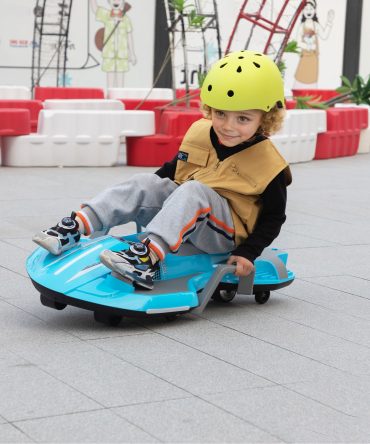 Electric Kids Racing Car with Music and Lights, Blue