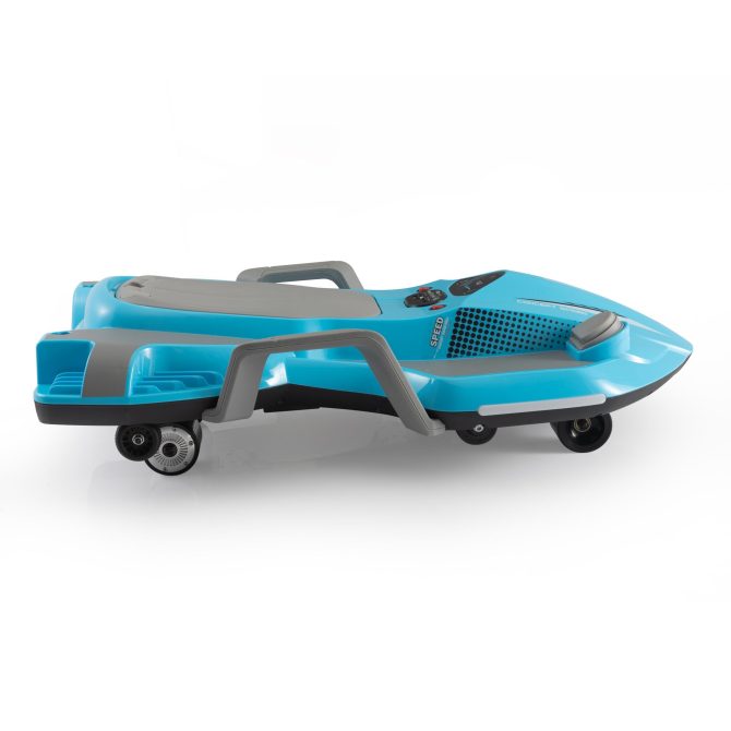Electric Kids Racing Car with Music and Lights, Blue - Image 6