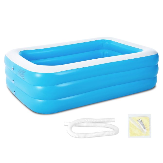103x69x24in Inflatable Swimming Pools Family Swim Play Center Pool Blow up Kiddie Pool - Image 12