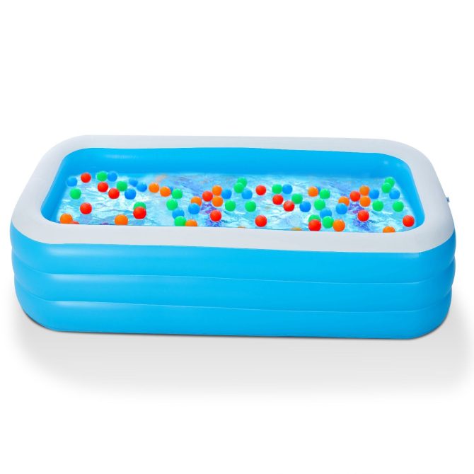 103x69x24in Inflatable Swimming Pools Family Swim Play Center Pool Blow up Kiddie Pool - Image 13