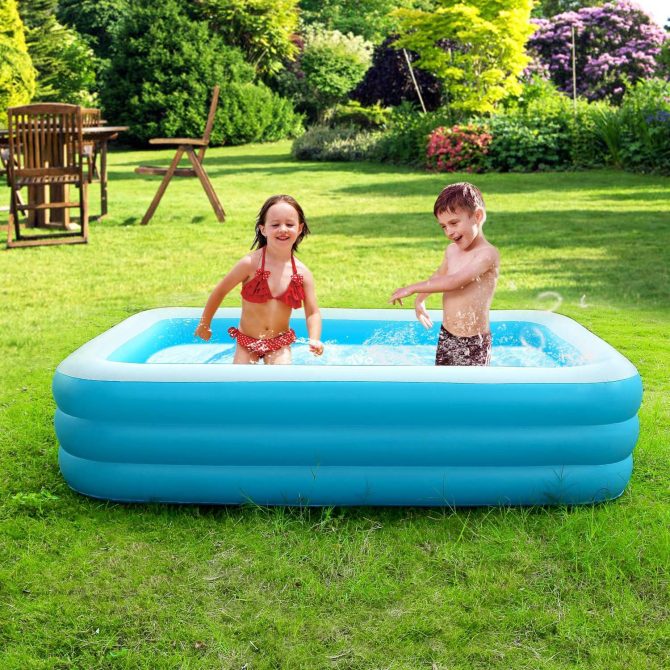 103x69x24in Inflatable Swimming Pools Family Swim Play Center Pool Blow up Kiddie Pool - Image 10