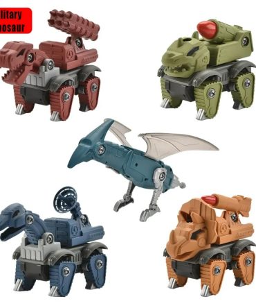 5 Pack Dinosaur Toys for Kids Age 3+, Take Part Toys Dinosaur  Building Toys Set for Toddler
