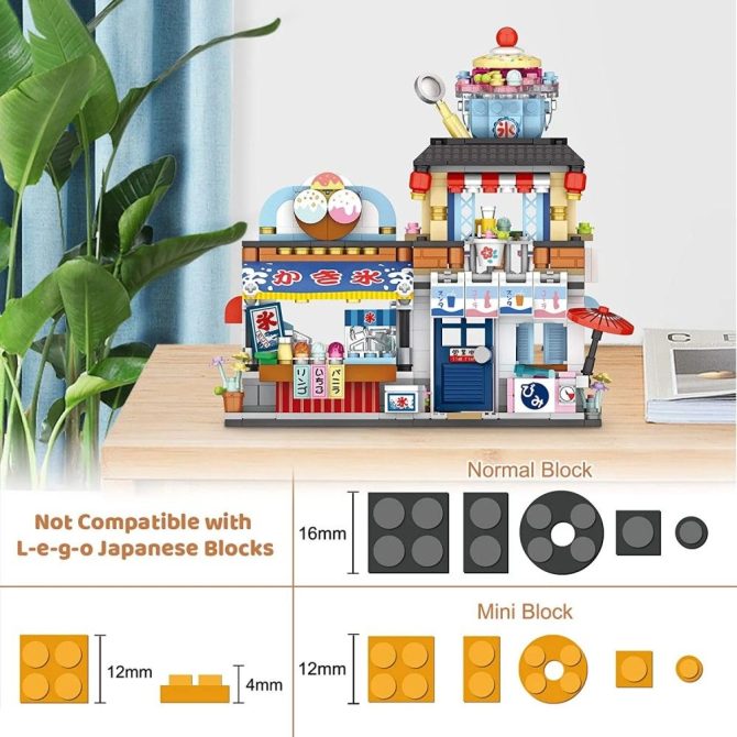 4 PACK Brick Building Set for Kids, 2969 PCS Building Blocks Kit Japanese Street Building Toy Set Gift for 6-15 Years Old Kid and Adult - Image 7