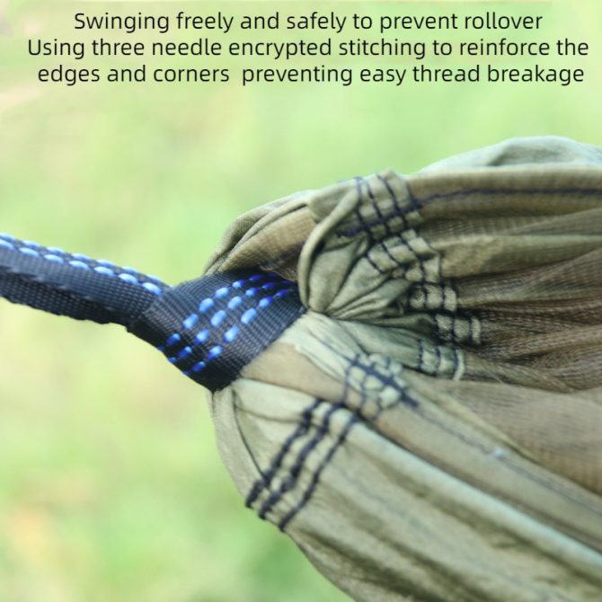 Camping Hammock with Mosquito Net, Portable Double Hammock Tent Load Two People with 2 Straps, Best for Outdoor Garden Hiking Travel - Image 12