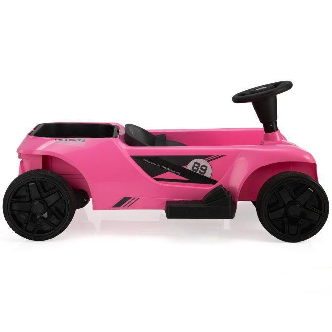 Kids Ride on Car with Remote Control and Storage Space, Pink - Image 2