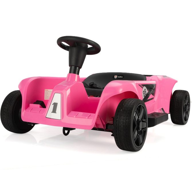 Kids Ride on Car with Remote Control and Storage Space, Pink - Image 3