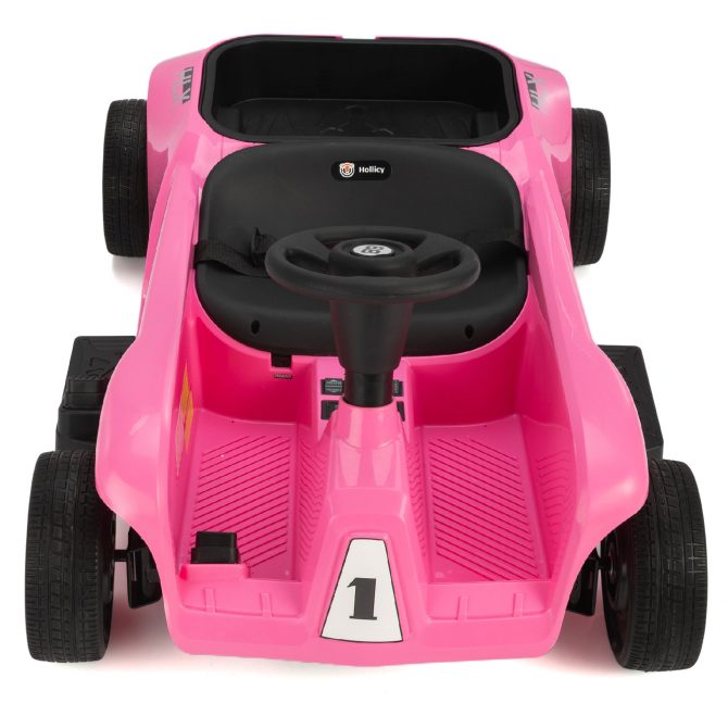 Kids Ride on Car with Remote Control and Storage Space, Pink - Image 4