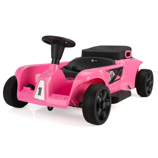 Kids Ride on Car with Remote Control and Storage Space, Pink - Image 5