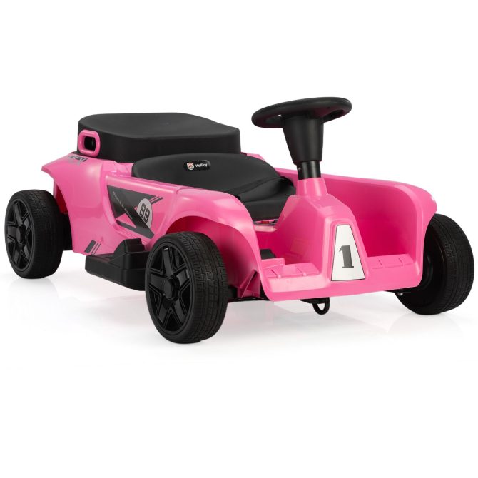 Kids Ride on Car with Remote Control and Storage Space, Pink - Image 10