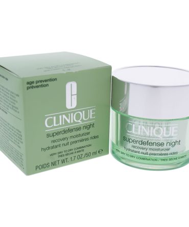 Superdefense Night Recovery Moisturizer by Clinique for Unisex - 1.7 oz Moisturizer