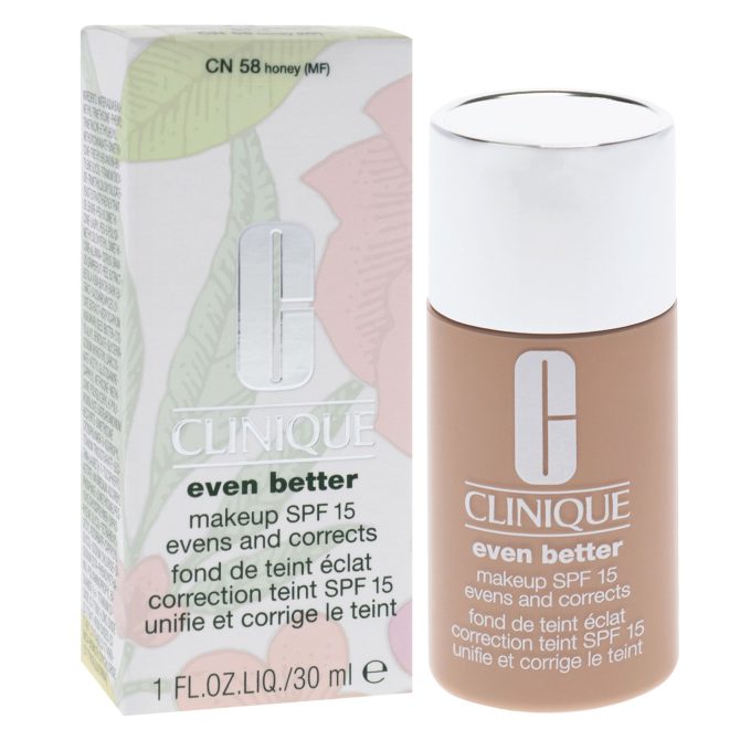 Even Better Makeup SPF 15 - CN 58 Honey (MF) - Dry To Combination Oily Skin by Clinique for Women - 1 oz Foundation - Image 3