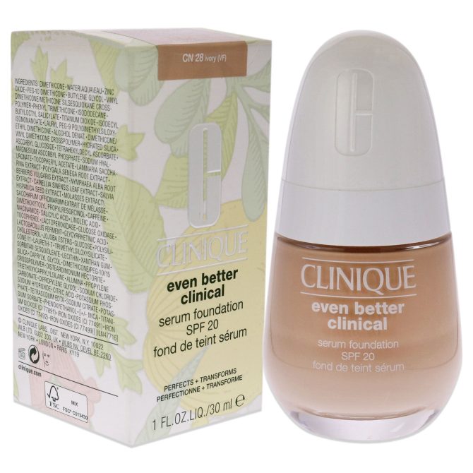 Even Better Clinical Serum Foundation SPF 20 - CN 28 Ivory by Clinique for Women - 1 oz Foundation - Image 3