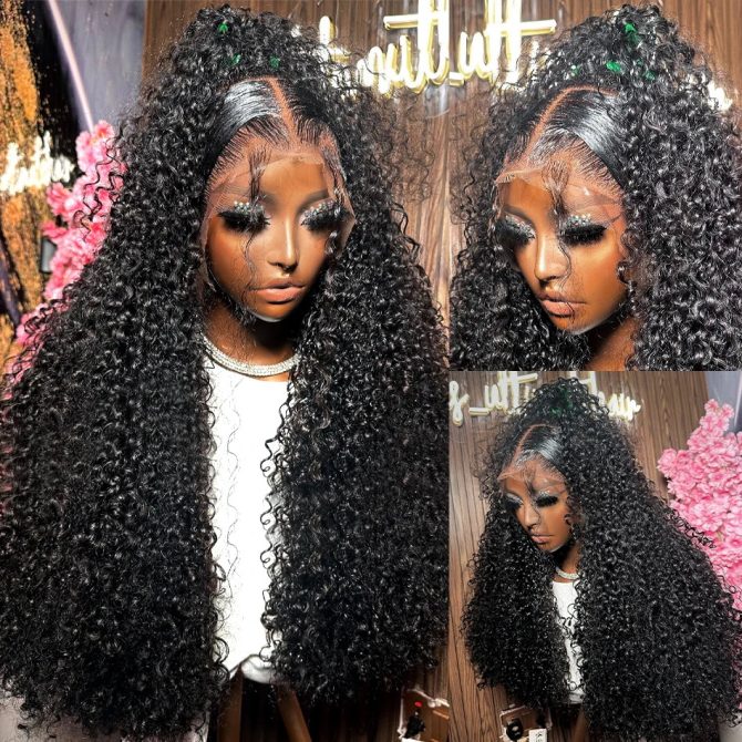360 Full Lace Wig Human Hair Pre Plucked 13x4 Lace Frontal Wigs For Women 34 32 30 Inch Hd Curly Deep Water Wave Lace Front Wig - Image 42