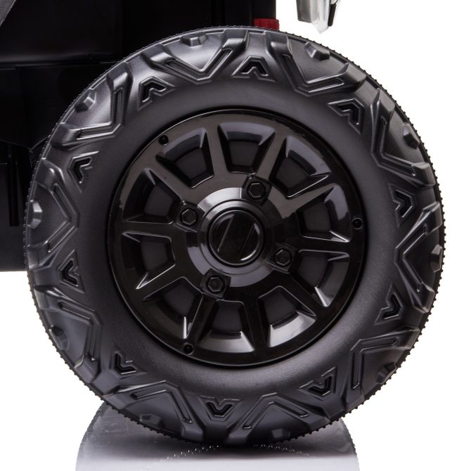 12V Dual Motor Kids Electric Ride-on UTV Toy, Batter Powered Truck with Forward and Reverse Function, Headlights, MP3/USB Music Connection, Suspension, & Remote Control, Red - Image 5
