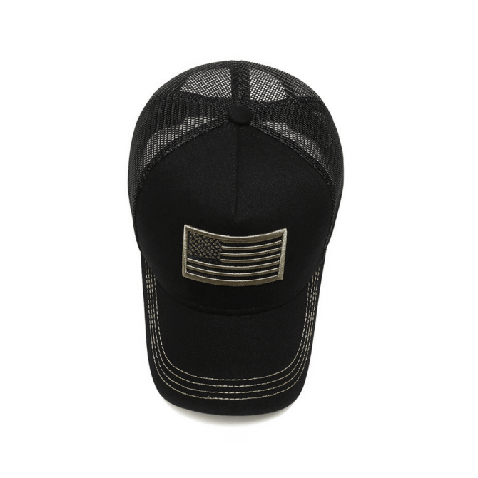 American Flag Trucker Hat with Adjustable Strap - Image 23