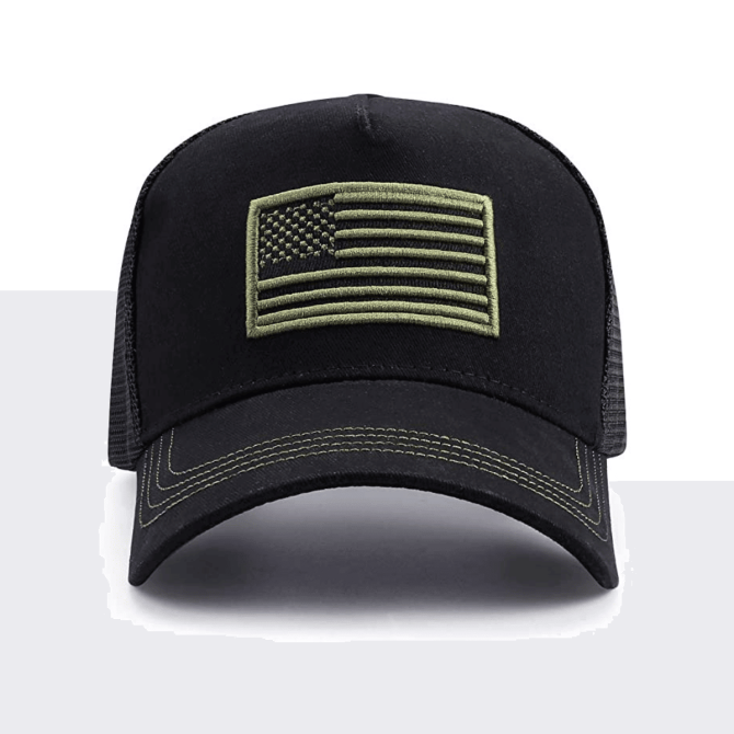 American Flag Trucker Hat with Adjustable Strap - Image 24