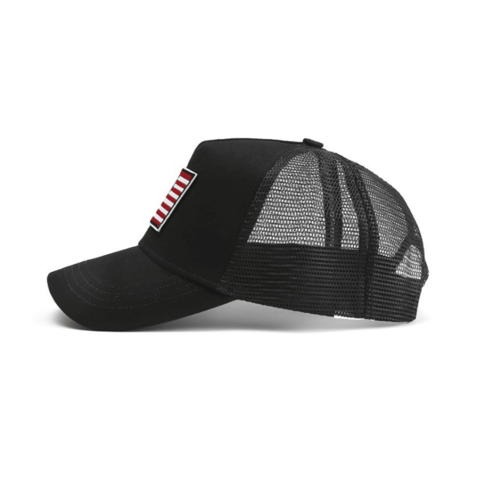 American Flag Trucker Hat with Adjustable Strap - Image 13