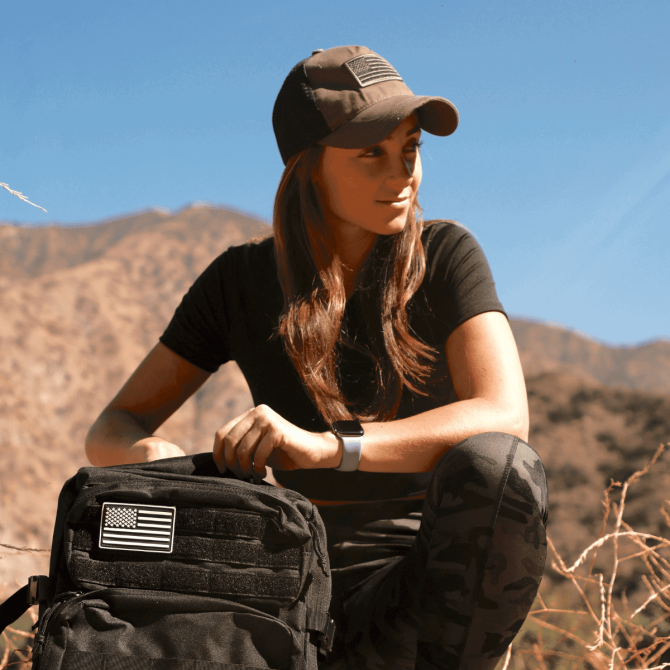 American Flag Trucker Hat with Adjustable Strap - Image 9