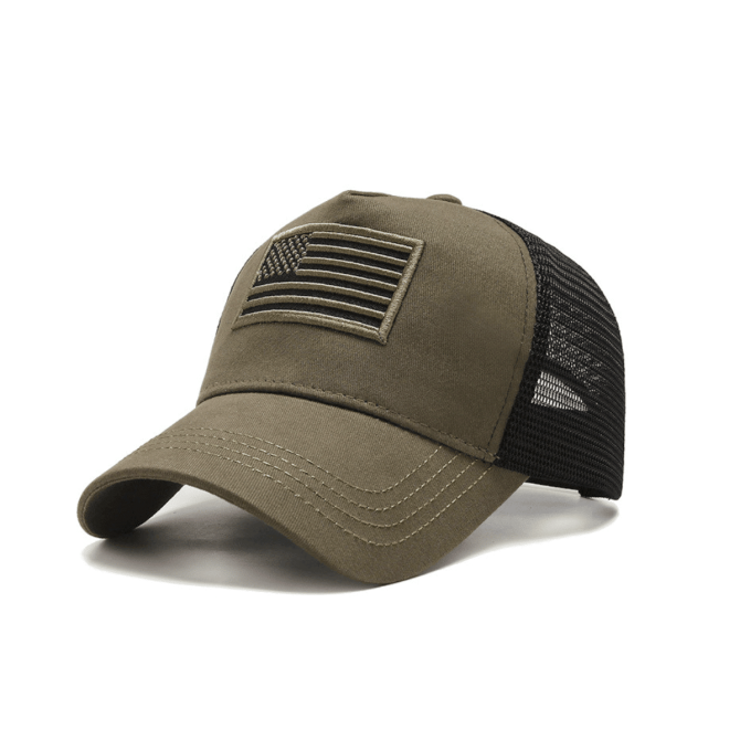American Flag Trucker Hat with Adjustable Strap - Image 4