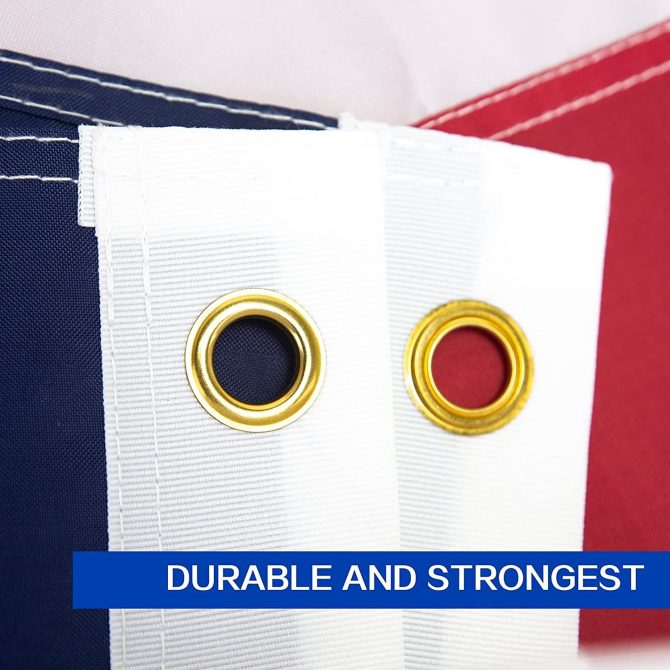 Texas Flag 3x5 ft 2x3 ft 4x6 ft 5x8 ft Heavy Duty Outdoor - Embroidered Stars- Long Lasting Color Retention - Brass Grommets and 4 Stitch Hemming - Image 32
