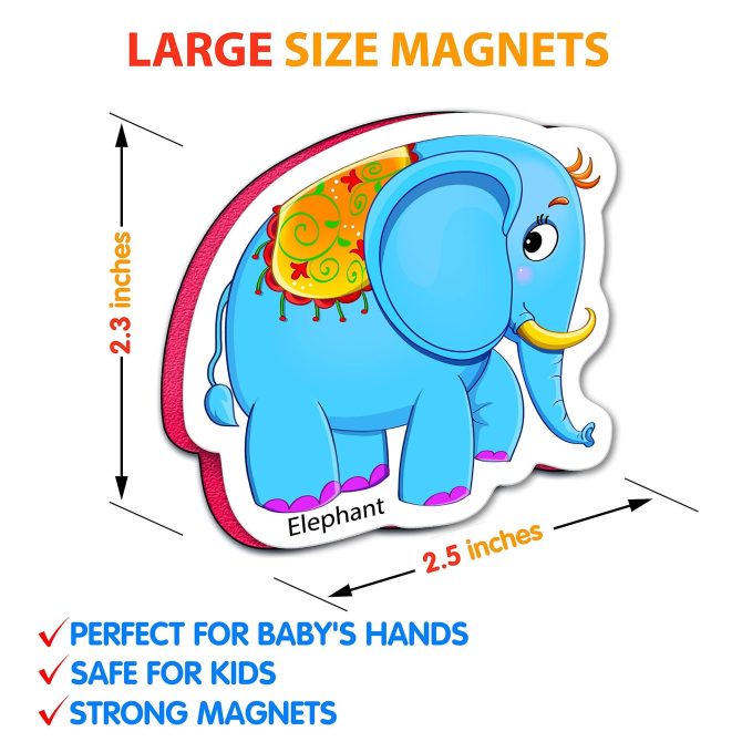27 Fridge Magnets for Toddlers Refrigerator Magnets for Toddlers from 3 yo Animal Baby Magnets - Image 4