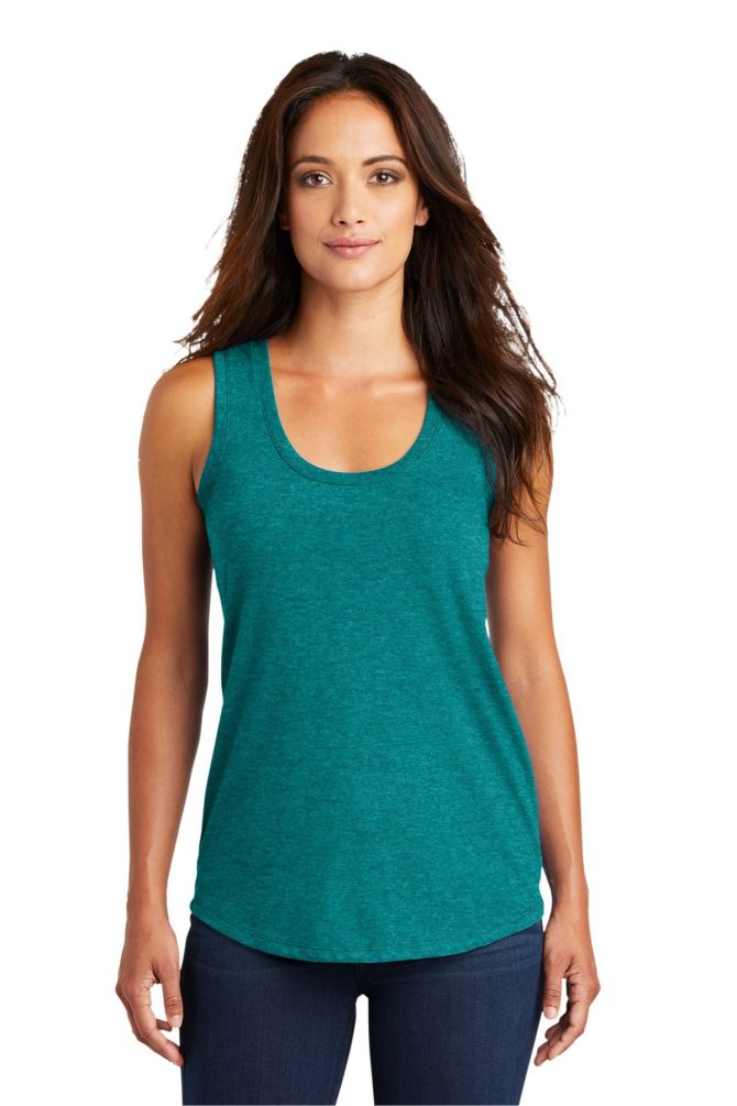 District Women's Perfect Tri Racerback Tank DM138L - Image 73