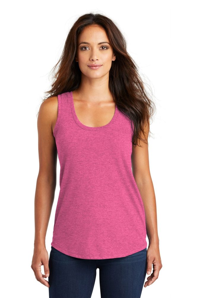 District Women's Perfect Tri Racerback Tank DM138L - Image 60