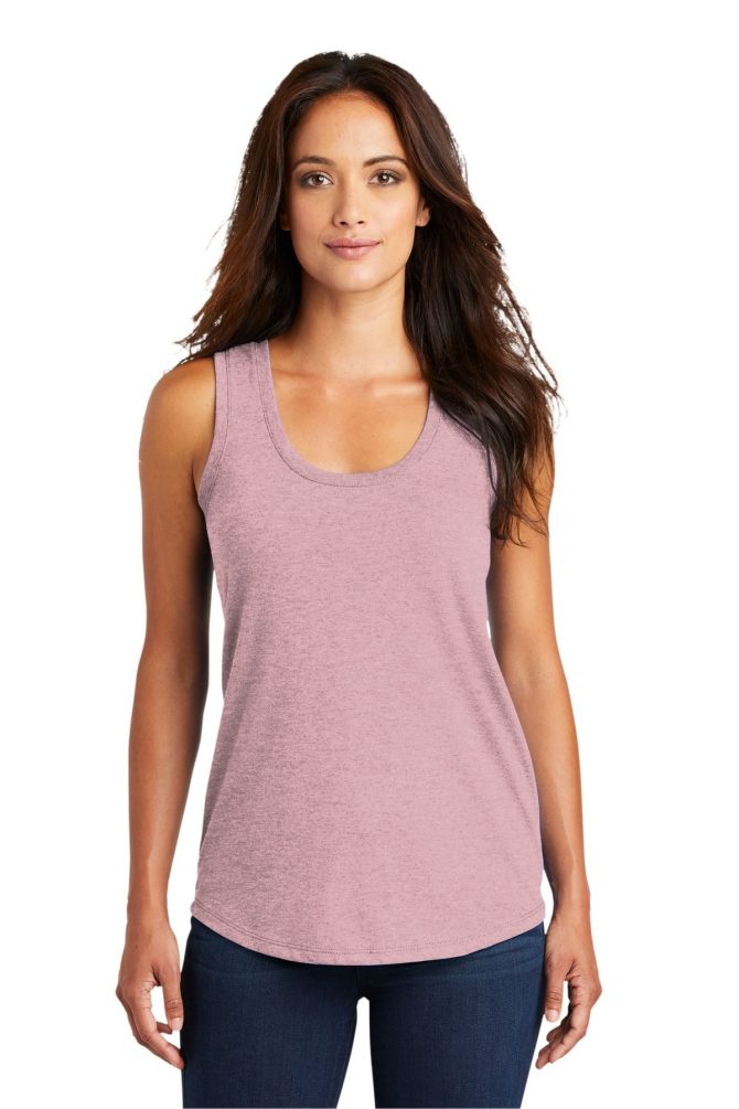 District Women's Perfect Tri Racerback Tank DM138L - Image 39