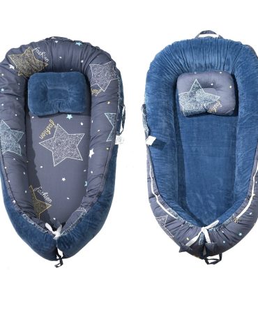 VEVOR Baby Infant Lounger 100% Cotton Soft Newborn Nest Sleeper with Headrest