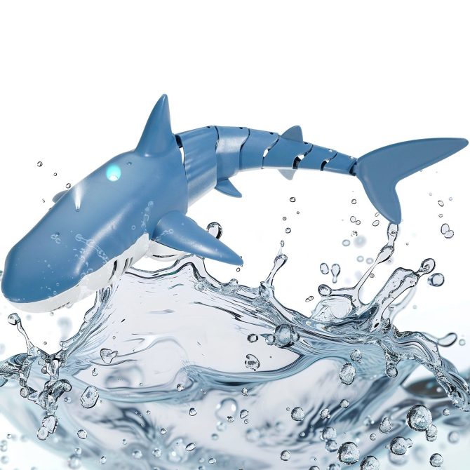 Christmas gifts! VEVOR Remote Control Shark Toy 2.4 GHz High Speed RC Boat for Kids Adults Gift